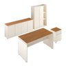 Conjunto de Escritório Office 4 Peças Mesa Gaveteiro Balcão Armário Oslo - 10