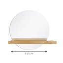 Ver imagem 3 de Espelho Funcional Shelf Pinus 60cm Redondo 60 cm