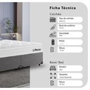 Ver imagem 2 de Cama Box Casal Bipartido Cinza+Colchão Life D33 Pillow Top Branco 56x138x188cm- e-Shop Casa