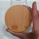 Ver imagem 6 de Pote Porta Mantimentos Home&co com Tampa Bambu Borossilicato 850ml 13x8x8cm Transparente