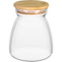 Ver imagem 1 de Pote Porta Mantimentos Home&co com Tampa Bambu Borossilicato 850ml 13x8x8cm Transparente