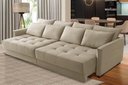 Ver imagem 1 de Sofá Cama Retrátil e Reclinável 2,50m com Molas Cairo Veludo Mirra Decor