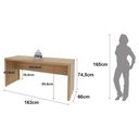 Ver imagem 4 de Mesa para Escritório Me4109 e Armário Gaveteiro Arquivo Me4148 Amêndoa - Tecnomobili