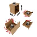 Ver imagem 5 de Mesa para Escritório Me4109 e Armário Gaveteiro Arquivo Me4148 Amêndoa - Tecnomobili