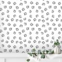 Ver imagem 2 de Papel de Parede Animal Esboço de Patas Fundo Branco Gh Papel de Parede 3,3m