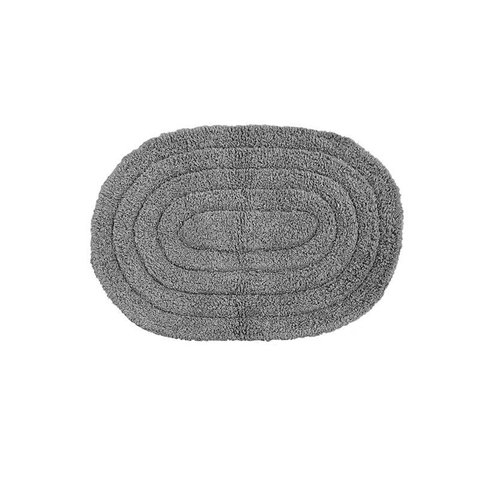 Tapete de Algodão Uzoo Oval Grafite 40X60Cm - 300723194