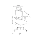 Ver imagem 7 de Cadeira de Escritório Ergonômica Nr17 Presidente Premium Dallas Office Cinza