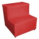 Ver imagem 4 de Kit Maca Metalasse Marinho com Mocho e Escadinha 70 Cm Base Slk Decor Nina Vermelho