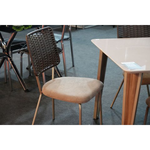 Cadeiras Jantar Encosto Junco Moderna Design Lançamento 2un