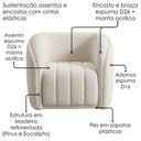 Ver imagem 5 de Poltrona Decorativa Organica Mehis Base Fixa Boucle Tce 1010 Moll