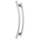Ver imagem 1 de Puxador Tubular 1" Porta Madeira ou Vidro Curvo Alumínio Cromado Loja da Indústria 800mm x 700mm