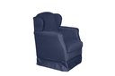 Ver imagem 4 de Puff e Poltrona Amamentação Balanço Quarto Baby Suede Azul Marinho - Incasa Decor