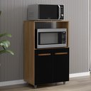 Ver imagem 2 de Balcao Multiuso 2 Fornos 60 Cm Tais Savana Preto Mobbs