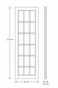 Ver imagem 5 de Folha de Porta Madeira Maciça 210CMX62CM Tauari Mapaf