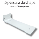 Ver imagem 3 de 8 Fixadores de Parede Mão Francesa para Prateleira 20cm Formato Largo Estilo Invertido Branco