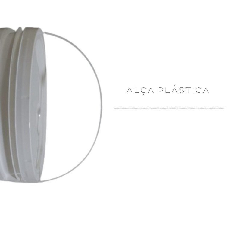 Balde para comséticos de 20L Alça Plástica 2 pçs e Tampa lacre - 4