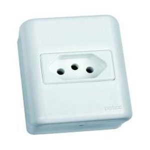 Kit 20 Un Tomada Sistema X Tradição - Branco 20a 3215 -