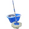 Balde Mop Esfregao Inox com Rodinhas Centrifuga de Limpeza para Casa Azul (bsl-mop-3) Braslu - 2