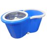 Balde Mop Esfregao Inox com Rodinhas Centrifuga de Limpeza para Casa Azul (bsl-mop-3) Braslu - 3