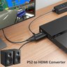 Adaptador Conversor Ps2 Áudio Vídeo Av para Cabo Hdmi - 2