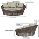 Ver imagem 2 de Chaise Hungria Alumínio Pintura Marrom Corda Náutica E7 Trama Original