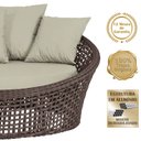 Ver imagem 3 de Chaise Hungria Alumínio Pintura Marrom Corda Náutica E7 Trama Original