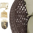 Ver imagem 4 de Chaise Hungria Alumínio Pintura Marrom Corda Náutica E7 Trama Original