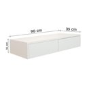 Ver imagem 4 de Aparador Penteadeira Console Suspenso Laqueado Branco