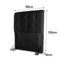 Ver imagem 3 de Cabeceira Cama Box Solteiro 98cm Suede Velut Preto - King House