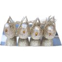Ver imagem 2 de Kit 8 Decoração Natal Presilha Pássaro com Glitter Bronze