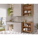 Ver imagem 3 de Cozinha Completa Divina 2 Peças (1aéreo+1balcão) Cz007 Freijo/off White - Mgm