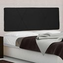 Ver imagem 1 de Cabeceira Painel Casal 140 Cm Dunas Suede Preto