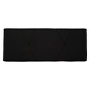 Ver imagem 3 de Cabeceira Painel Casal 140 Cm Dunas Suede Preto