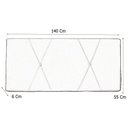Ver imagem 2 de Cabeceira Painel Casal 140 Cm Dunas Suede Preto