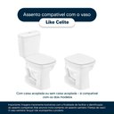 Ver imagem 4 de Assento Sanitário Soft Close Like Preto para Vaso Celite