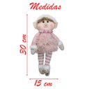 Ver imagem 2 de Boneco Pendente Natal Duende Mamãe Noel Rosa 30cm