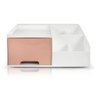 Organizador Multiuso de 1 Gaveta de Mesa Lifestyle Jacki Design Rosa - 1