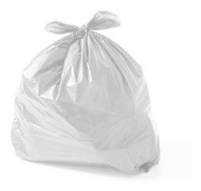 300 Saco de Lixo Plástico Branco 20 Litros Banheiro, Copa Branco