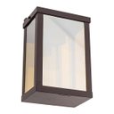 Ver imagem 5 de Arandela de Parede Externa Marrom 4 Vidros Reflecta Retrô E27 Alumínio St2948