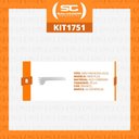 Ver imagem 2 de Kit 8 Mão Francesa Apoio Para Bandeja 30cm SLG Gôndolas New Plus - SA Gôndolas