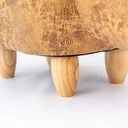 Ver imagem 7 de Puff Infantil Hipopótamo Couro Sintético e Madeira L63xa38xc32:sem