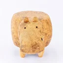 Ver imagem 2 de Puff Infantil Hipopótamo Couro Sintético e Madeira L63xa38xc32:sem