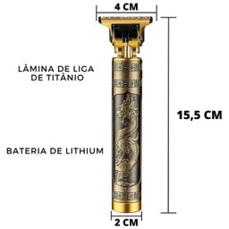 Maquina de Cortar Cabelo Barba Acabamento Profissional Usb - 6