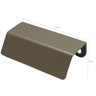 Puxador Pv22 80 Alça de Sobrepor Bronze para Móvel Armários Gavetas Zamac - 4