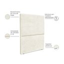 Ver imagem 4 de Cabeceira Estofada Solteiro Luna 90cm Boucle Bege