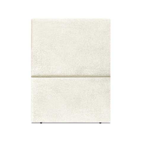 Cabeceira Estofada Solteiro Luna 90cm Boucle Bege