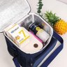 Bolsa Térmica Marmita Lancheira Multiuso Alça Trabalho Passeio Academia Azul - 4
