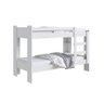 Cama Beliche 100% Mdf com Pintura Uv Branco Acetinado B63 Nova Móbile - 3