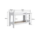 Ver imagem 4 de Cama Beliche 100% Mdf com Pintura Uv Branco Acetinado B63 Nova Móbile