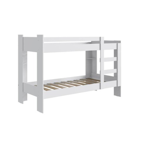Cama Beliche 100% Mdf com Pintura Uv Branco Acetinado B63 Nova Móbile